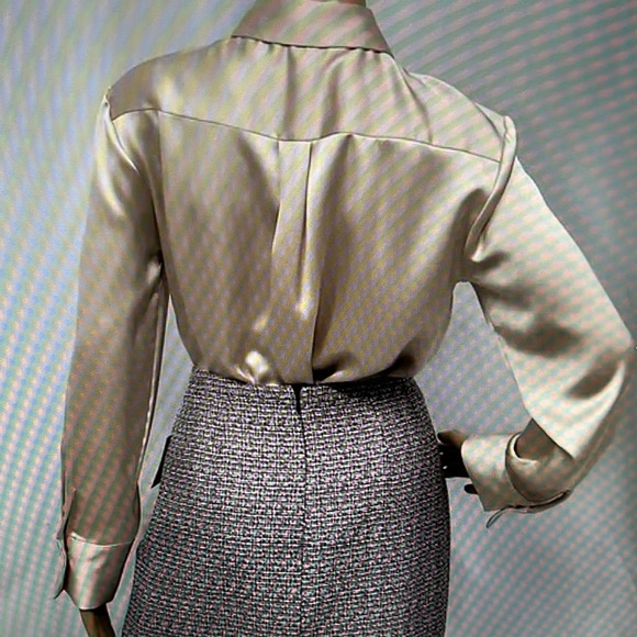 RACHEL ZOE BRAND NEW,NO TAGS JUST ATTACHED EXTRA BUTTON  LONG SLEEVE BlOUSE SZ.M - Picture 4 of 16